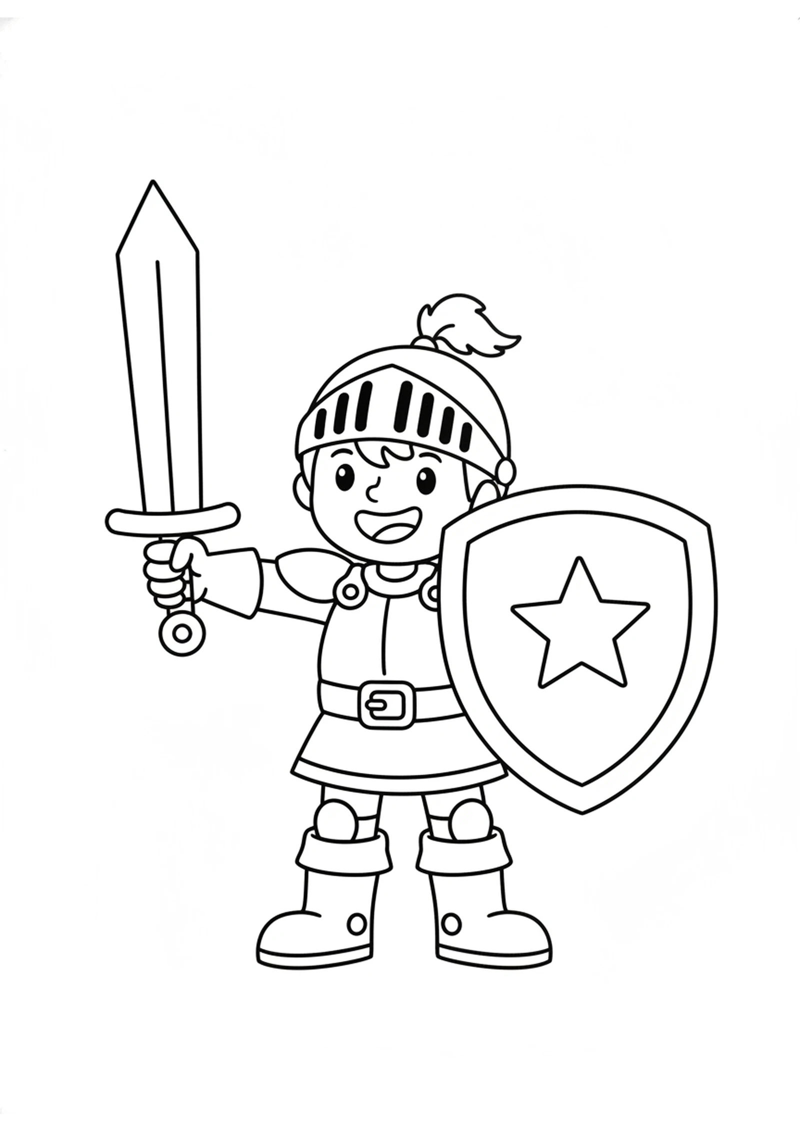 Wearing the Armor of God — printable Bible coloring page from The Armor of God