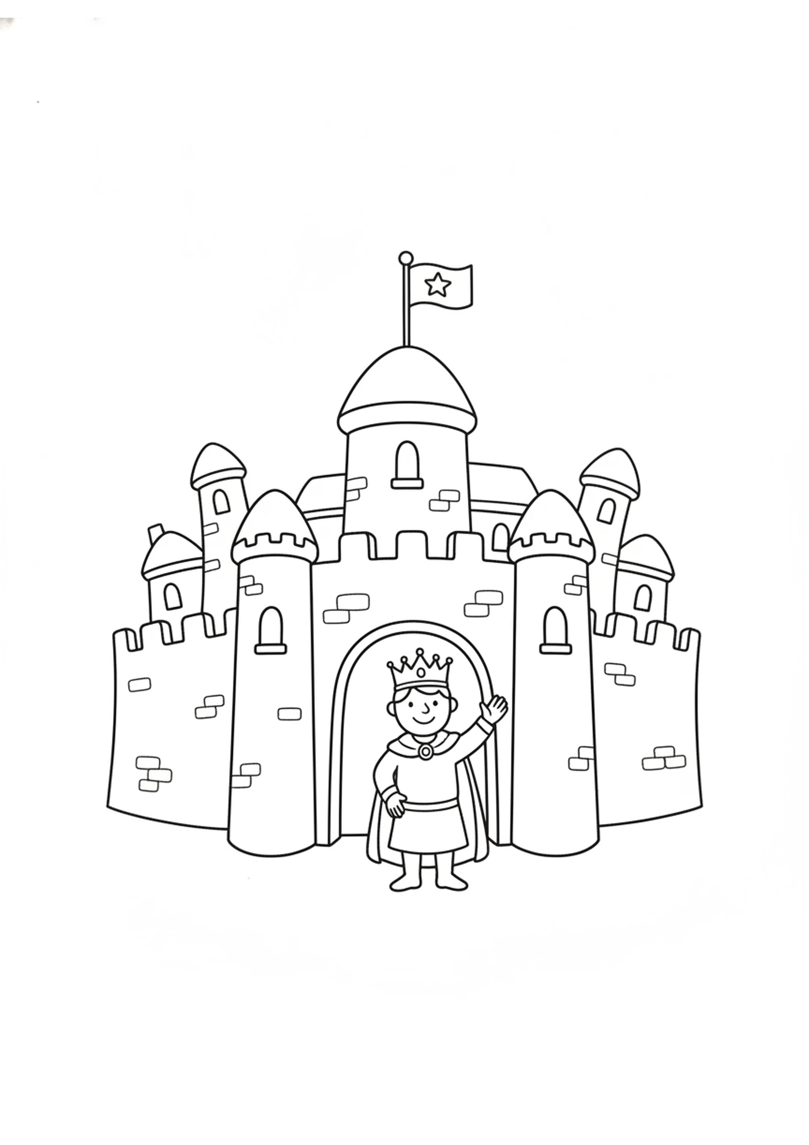The Strong Walls of Judah — printable Bible coloring page from King Asa Trusts the Lord