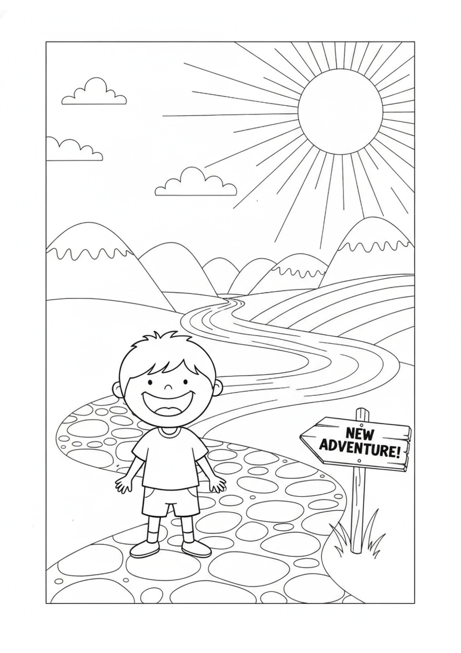 The Path of Life — printable Bible coloring page from Choose Life — Moses’ Last Charge