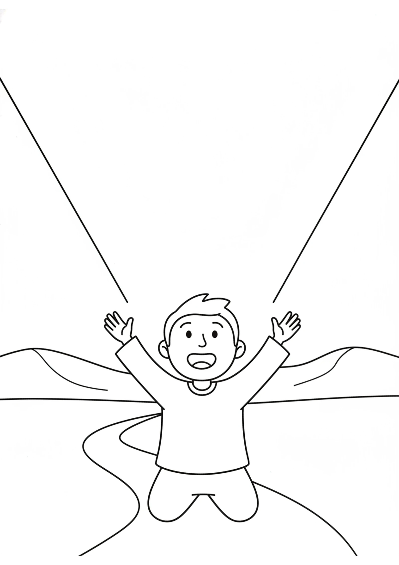 Saul on the Damascus Road — printable Bible coloring page from Saul Meets Jesus on the Damascus Road