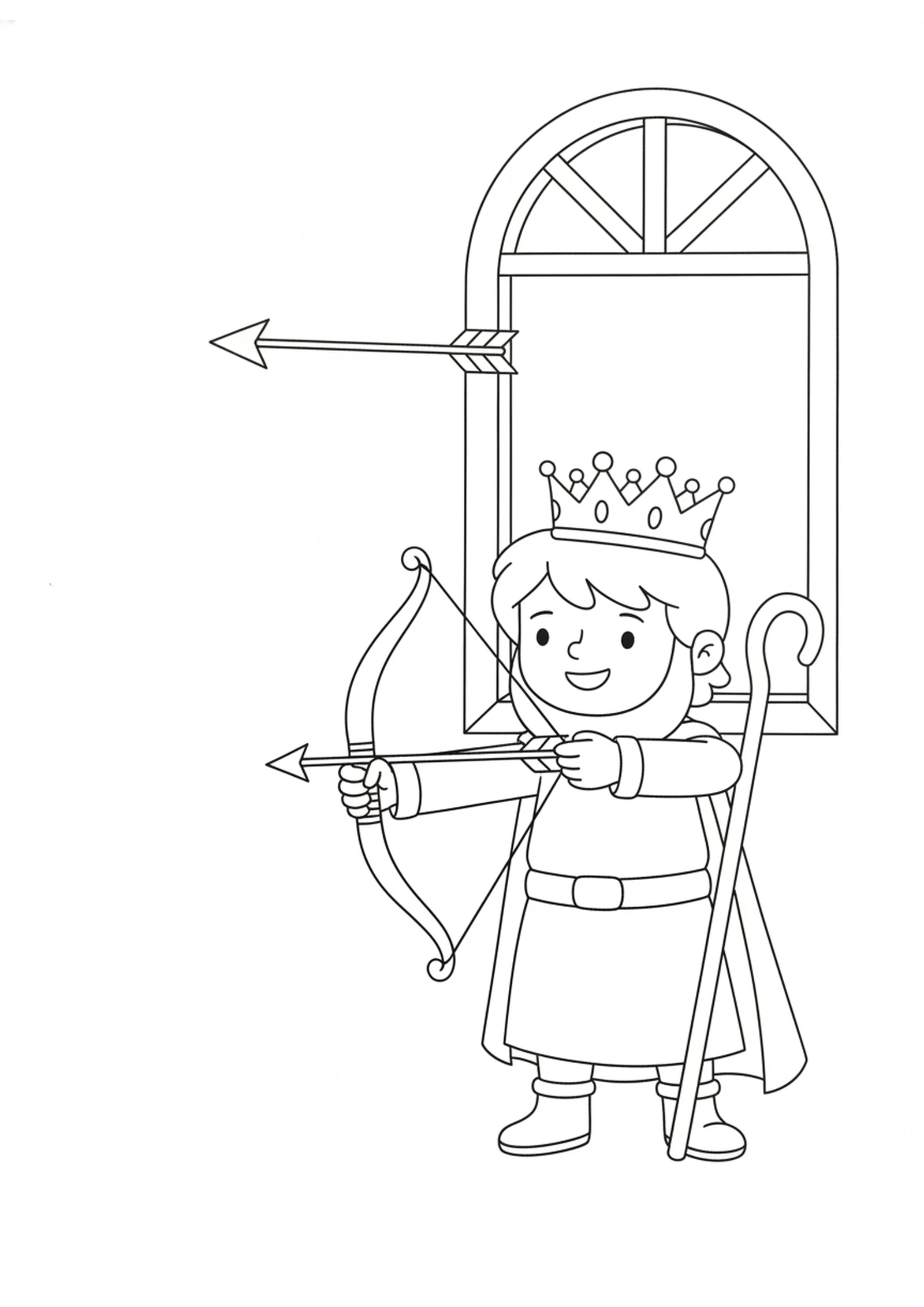 The Arrow of Victory — printable Bible coloring page from Elisha’s Last Arrows