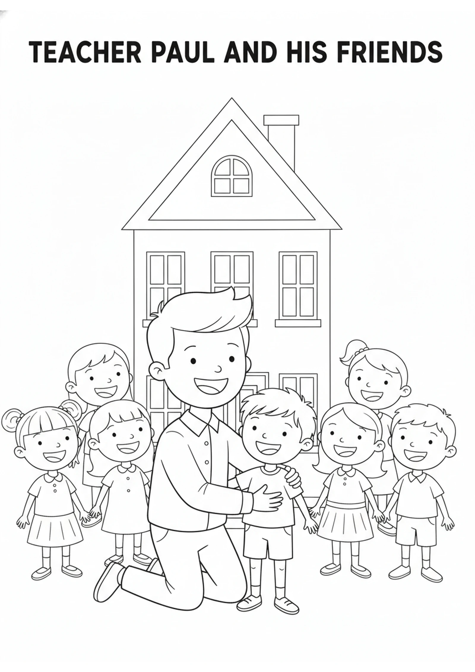 Paul Helps Eutychus — printable Bible coloring page from Eutychus Falls Asleep in the Window