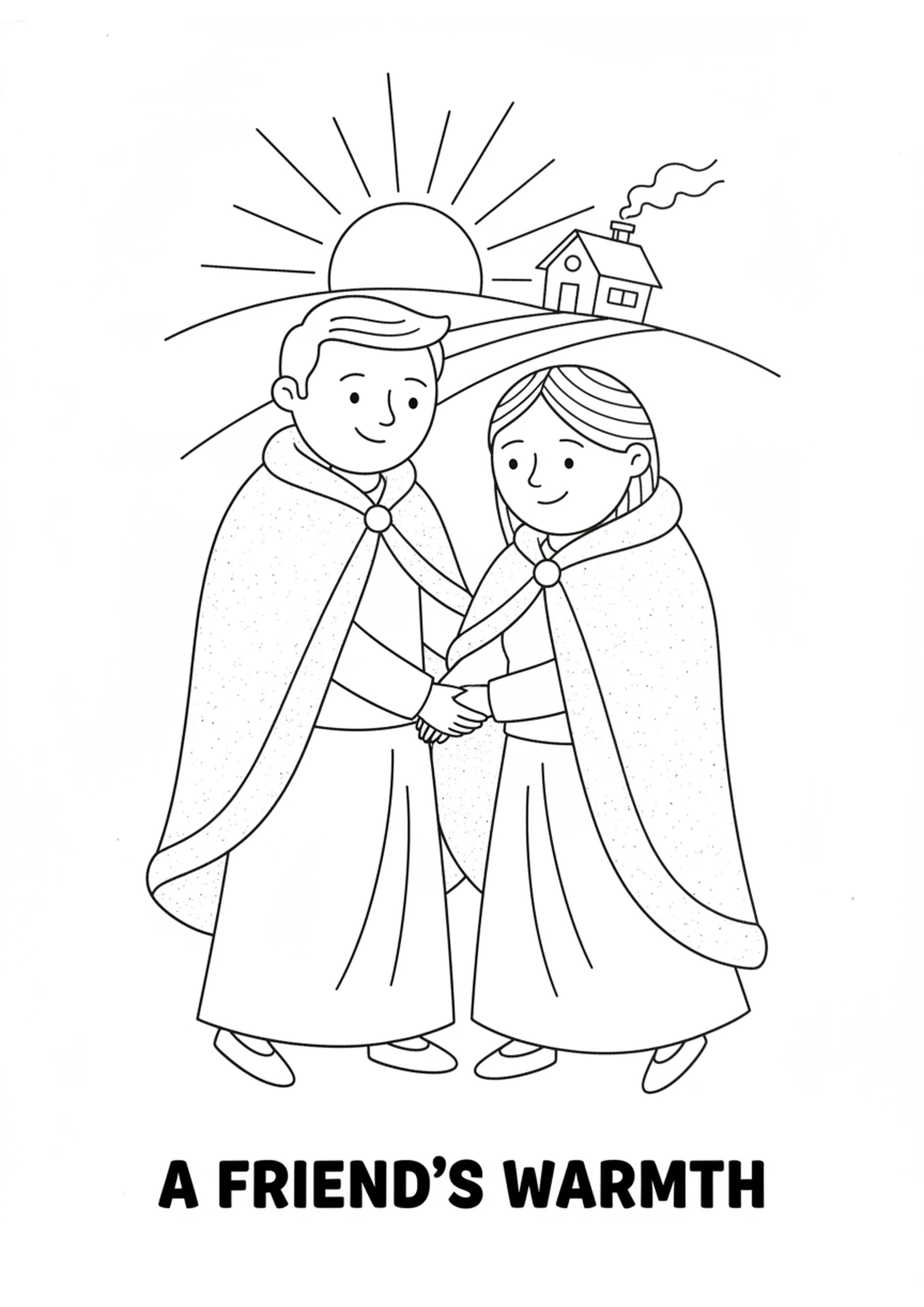 Coming Home Together — printable Bible coloring page from Hosea’s Faithful Love