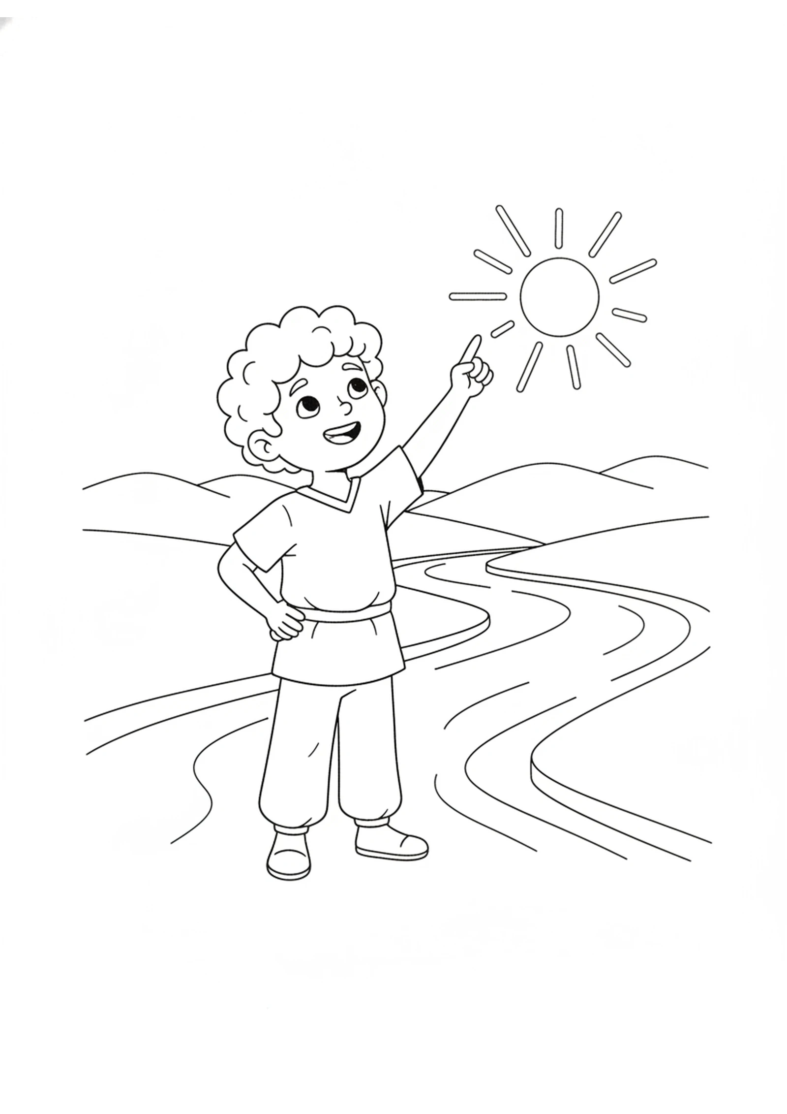 Joshua the Brave Leader — printable Bible coloring page from Be Strong and Courageous