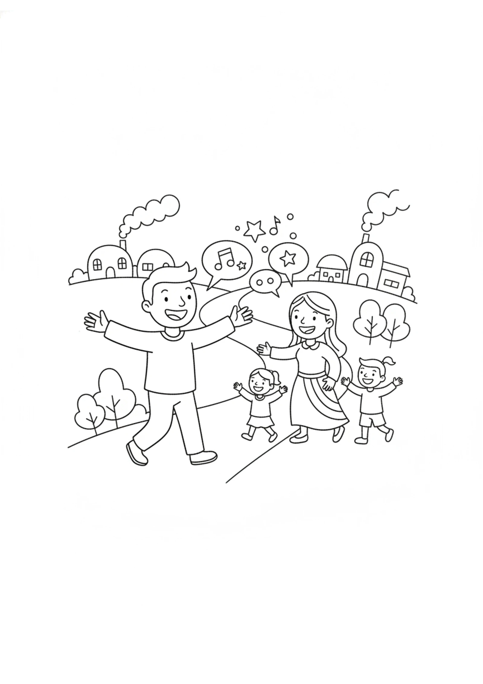 Home to Tell the Good News — printable Bible coloring page from Healing the Man Among the Tombs
