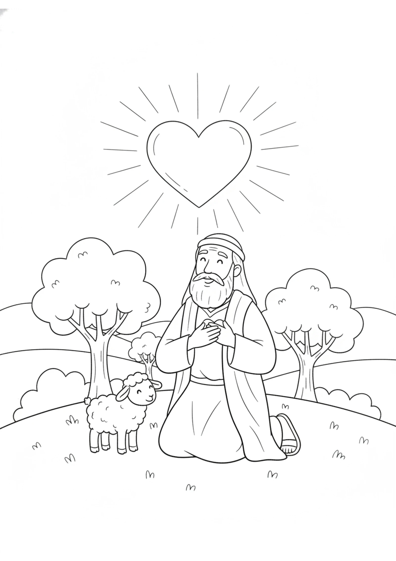 Jeremiah Hears God's Promise — printable Bible coloring page from The New Covenant Promise