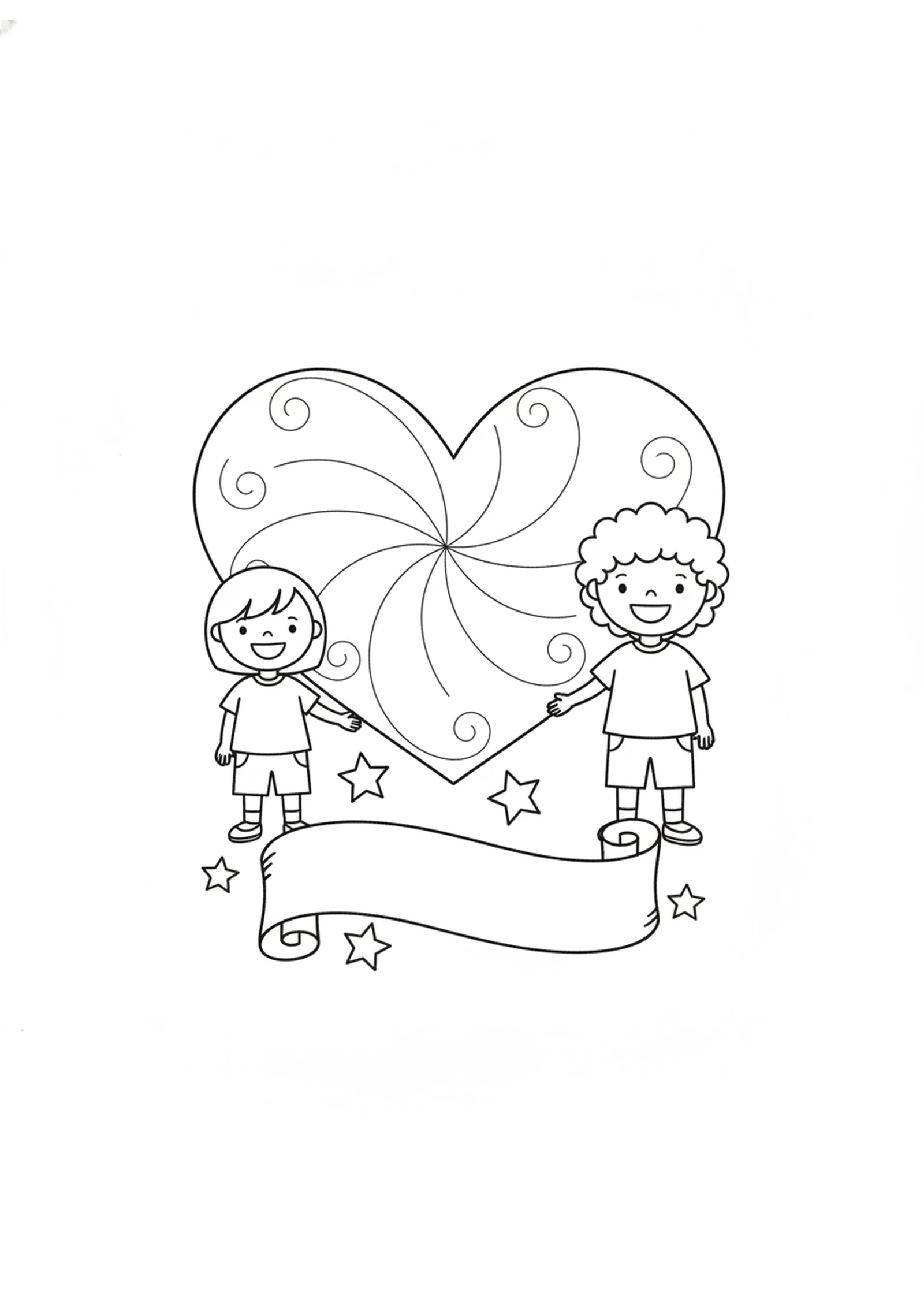 Love Written on a Heart — printable Bible coloring page from The New Covenant Promise
