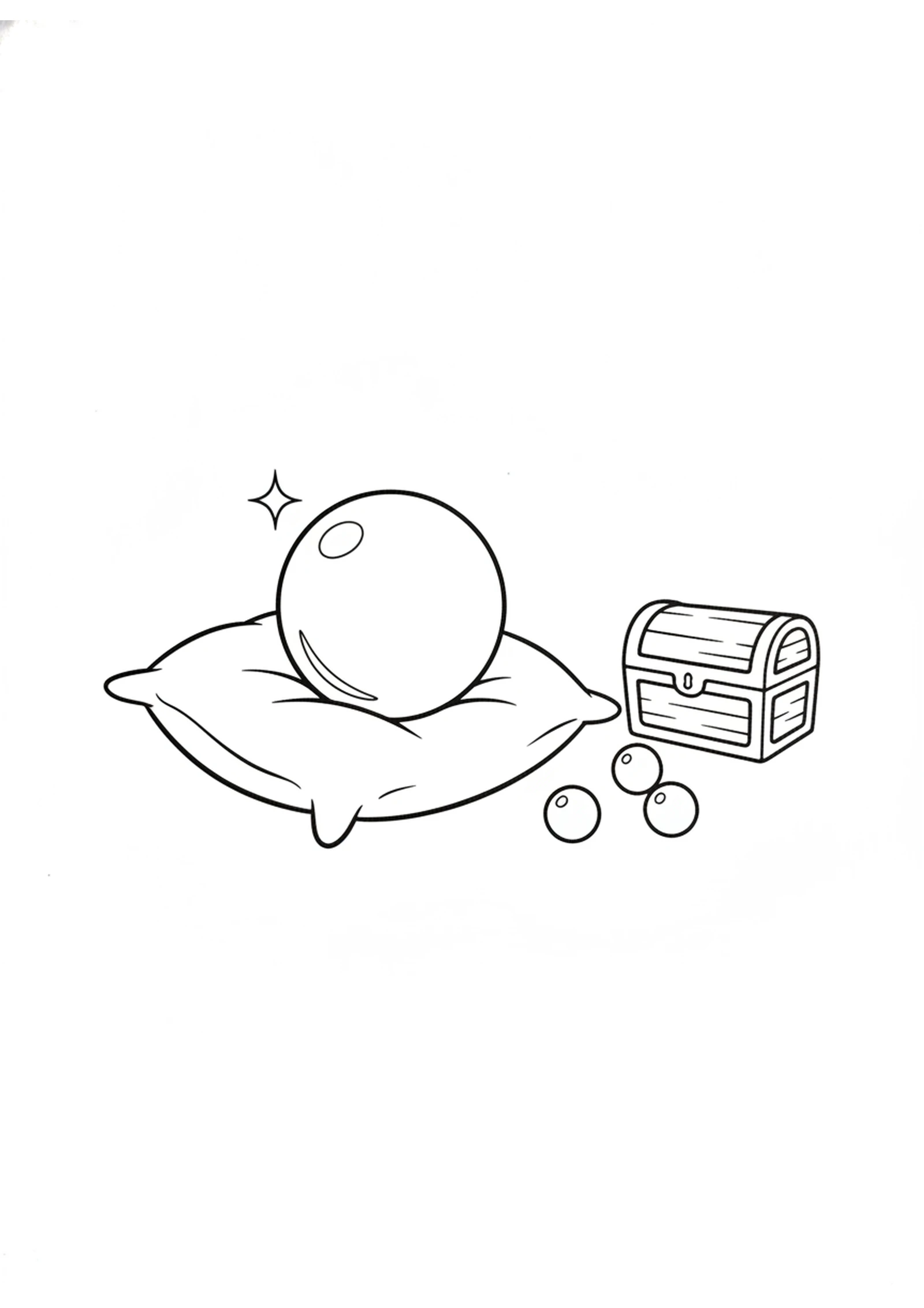The Precious Pearl — printable Bible coloring page from The Pearl of Great Price