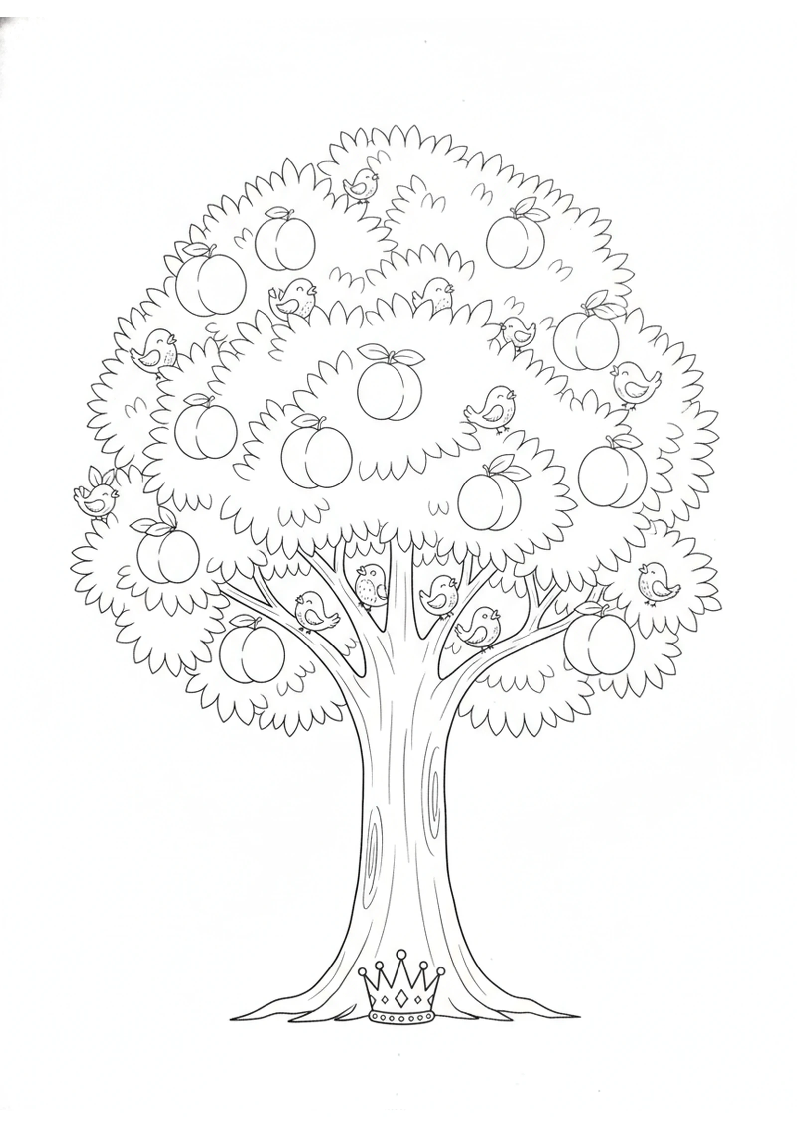 The Great Tree in the King's Dream — printable Bible coloring page from The Proud King Humbled