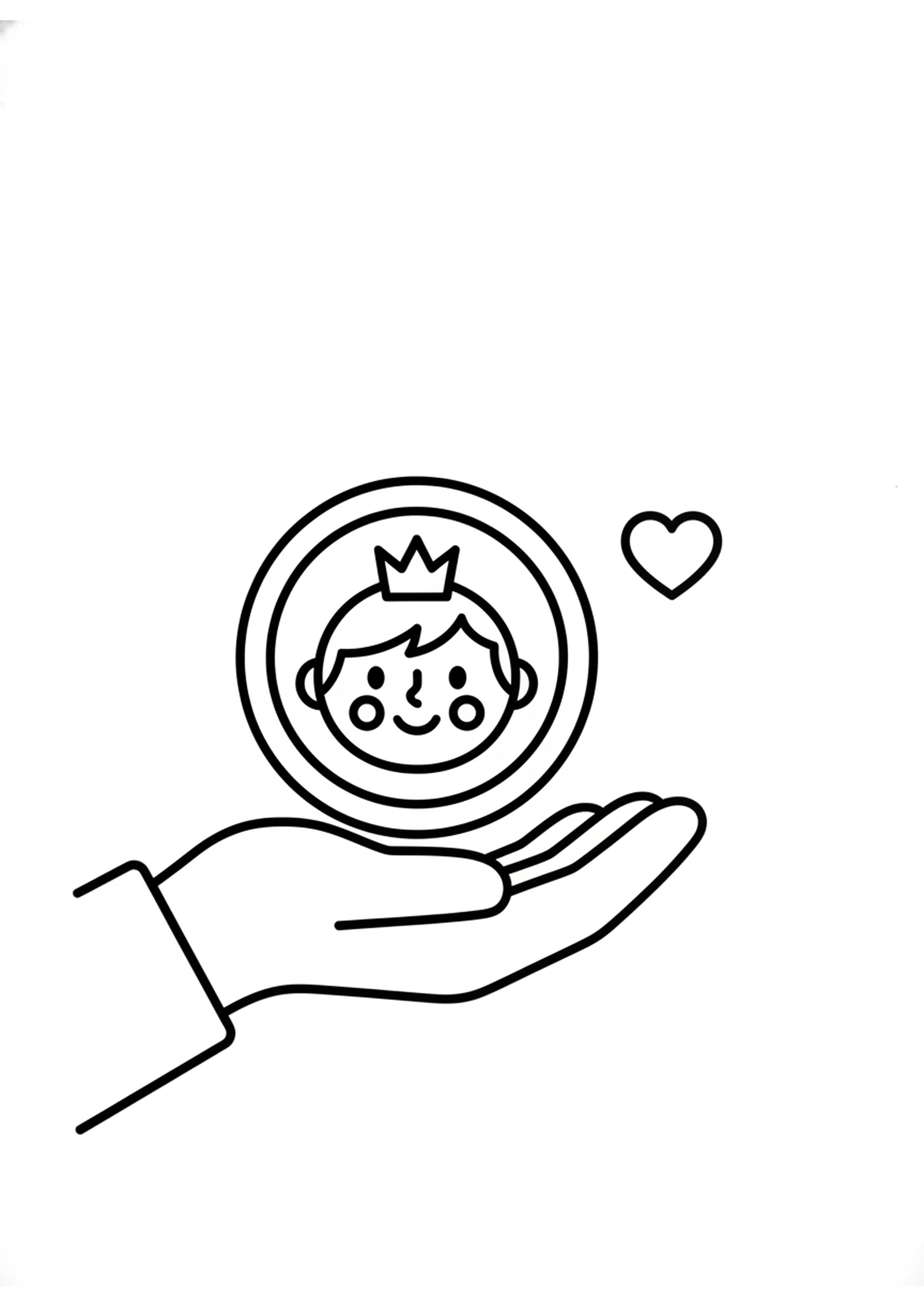 The Special Silver Coin — printable Bible coloring page from Render to Caesar