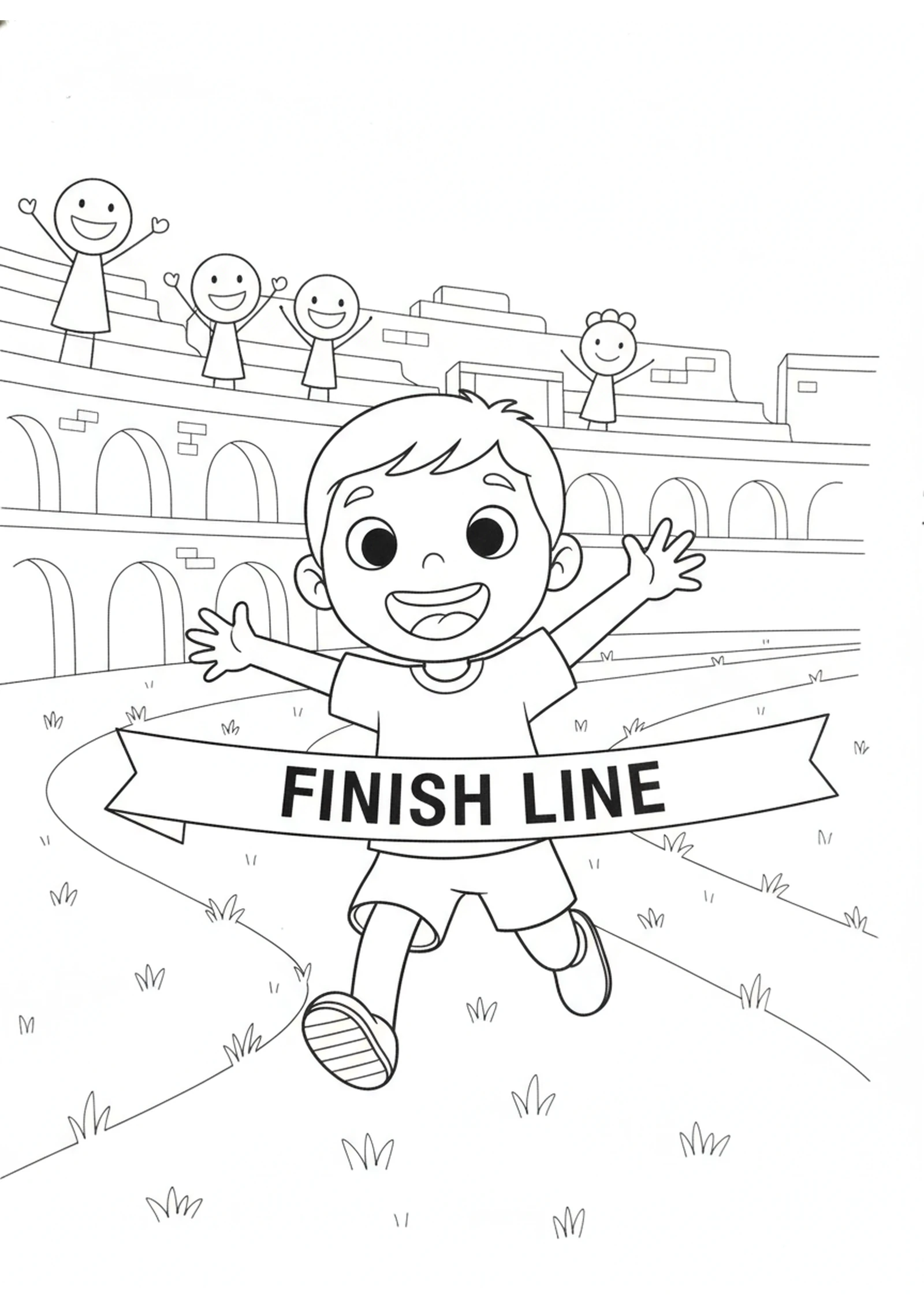 Running the Race — printable Bible coloring page from Run the Race — Eyes on Jesus