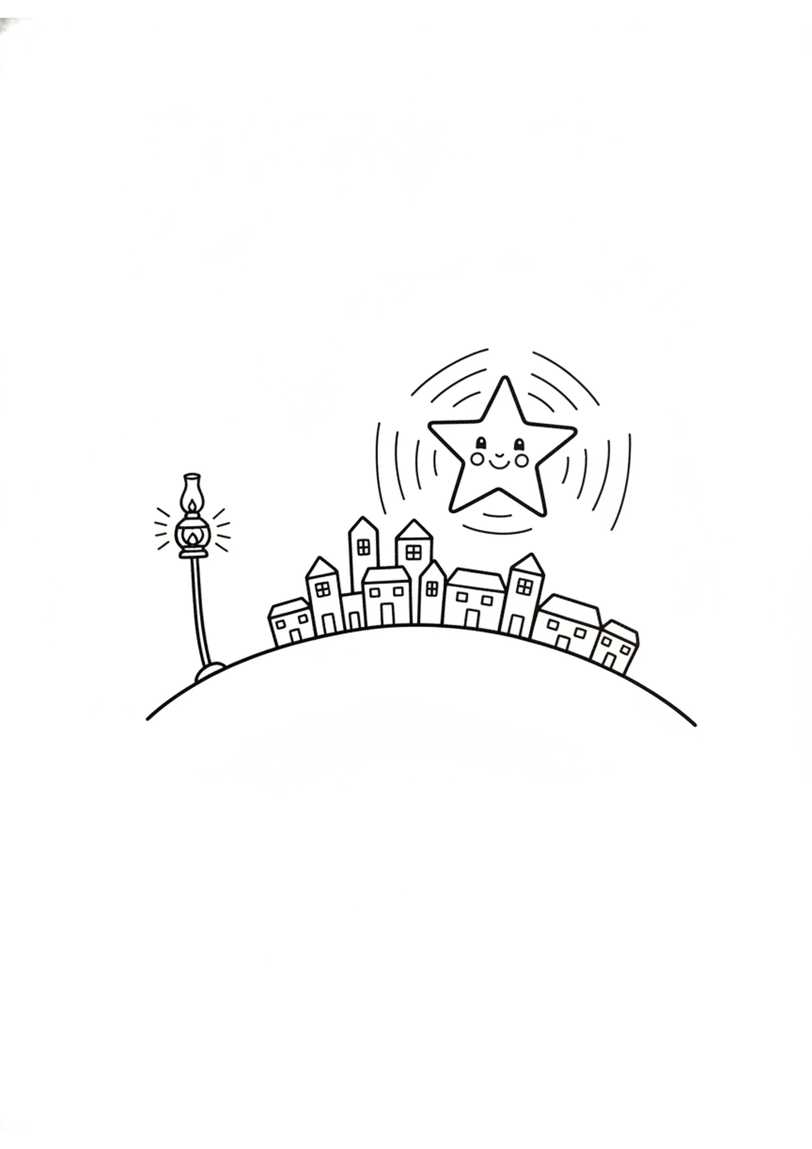 A City on the Hill — printable Bible coloring page from Salt and Light