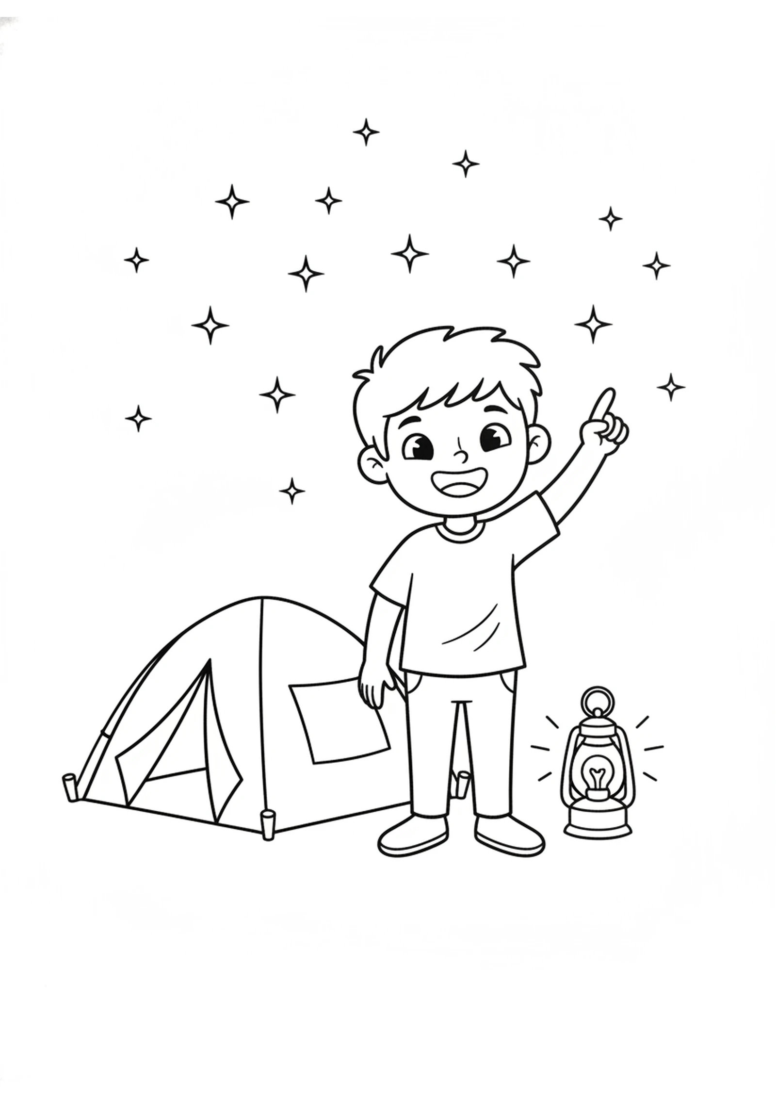 Counting the Stars — printable Bible coloring page from Count the Stars — God’s Covenant with Abram
