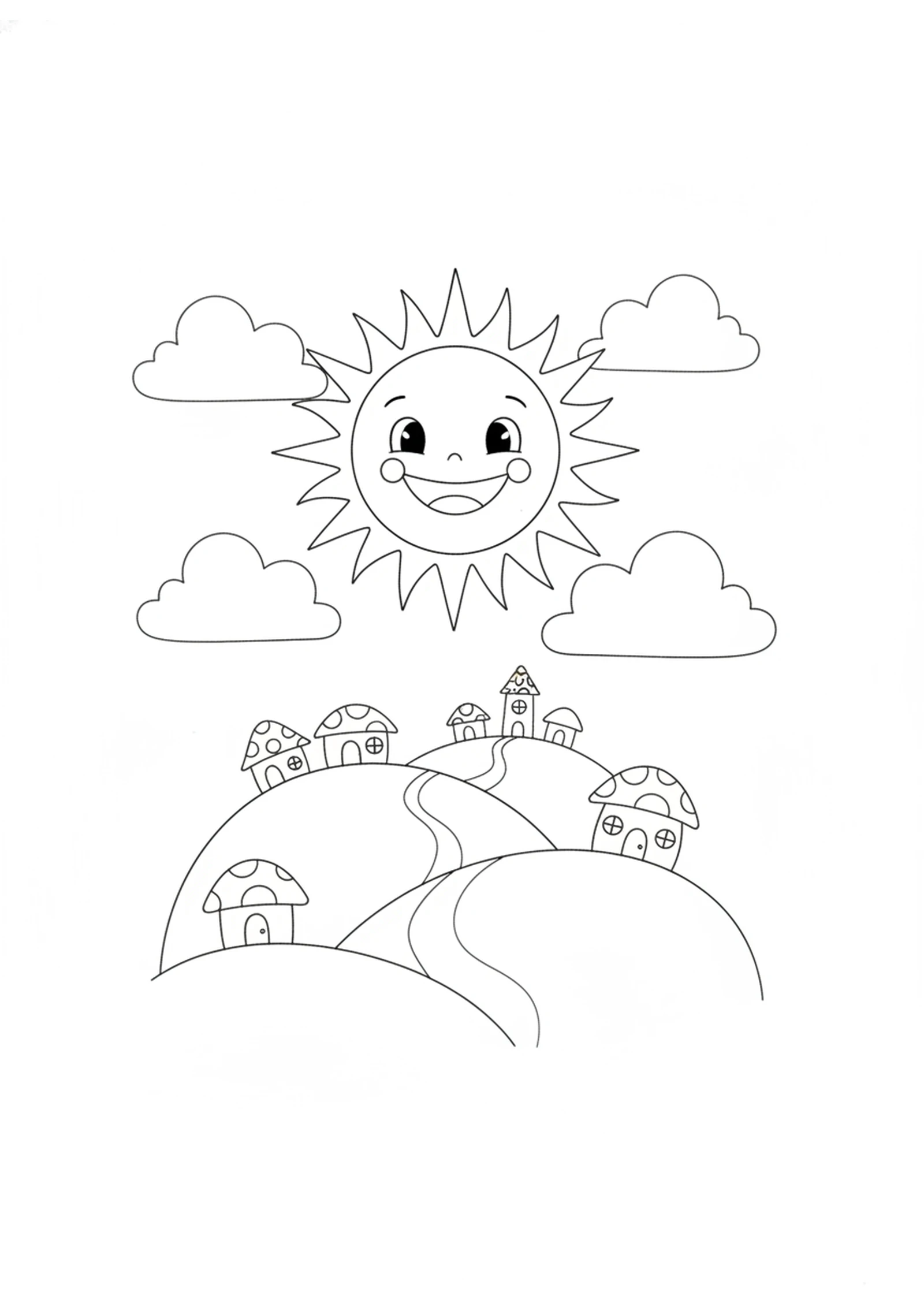 The Sun Stands Still — printable Bible coloring page from The Sun Stands Still