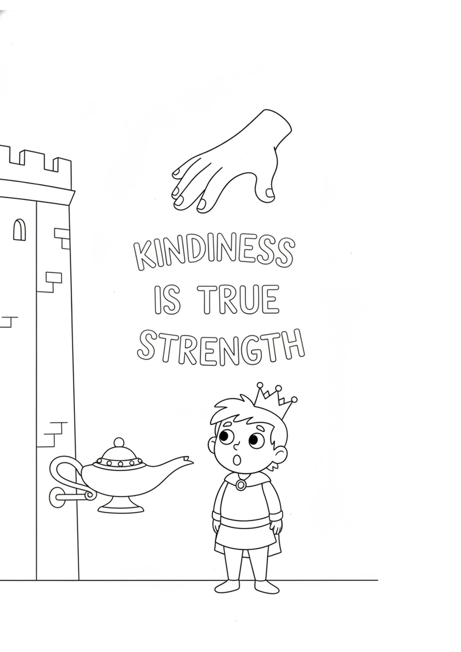 The Mysterious Hand — printable Bible coloring page from The Writing on the Wall